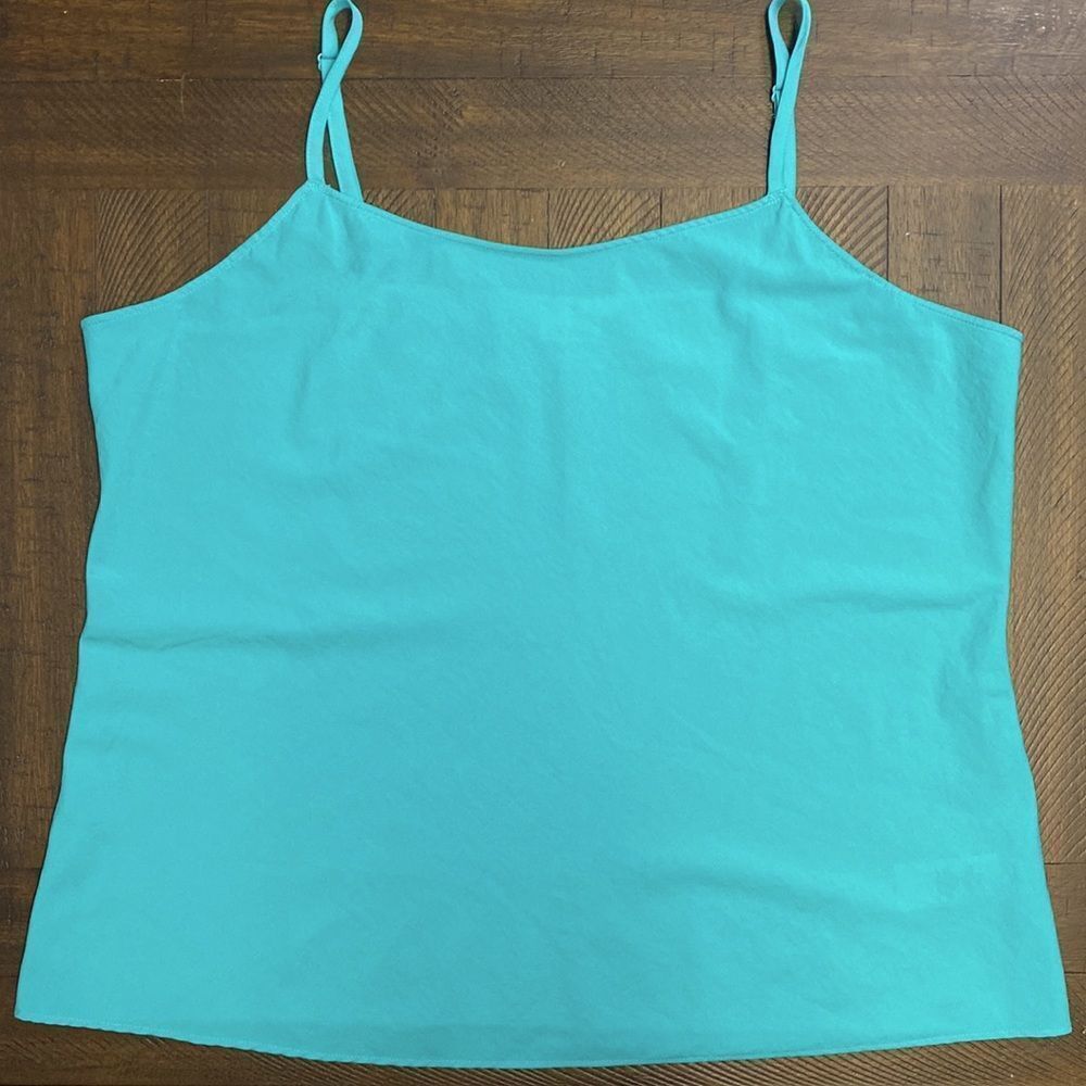 Van Heusen Turquoise Spaghetti Strap Tank Size Large
